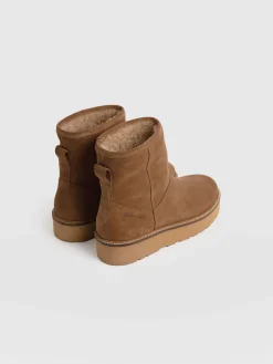 Sloane Shearling Boot - Camel