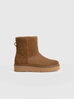 Sloane Shearling Boot - Camel