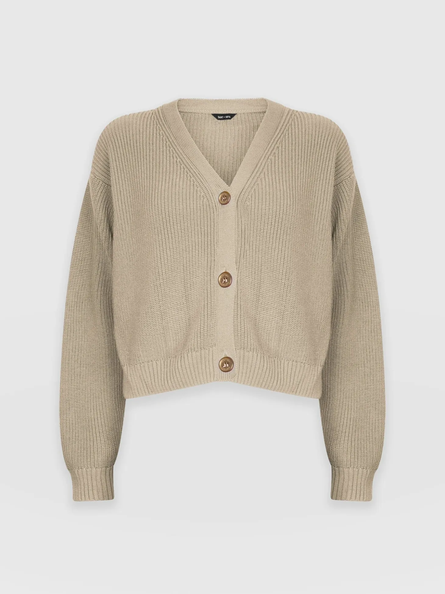 Soho Crop Cardigan - Beige
