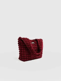 Soho Shoulder Tote Bag - Burgundy