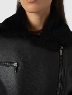 Spitfire Shearling Jacket - Black