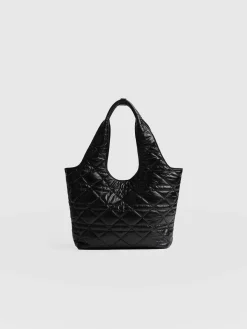Stella Shoulder Tote Bag - Gloss Black