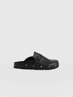 Studded Clogs - Black