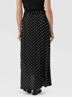 Sutton Skirt - Black Polka Dot