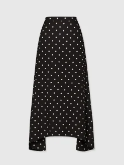 Sutton Skirt - Black Polka Dot