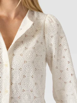 Tabitha Blouse - Cream Broderie