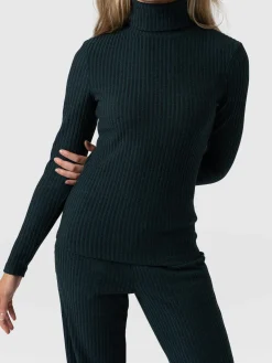 Tempest Turtle Neck Top - Green