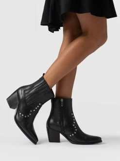 Texas Studded Boot - Black