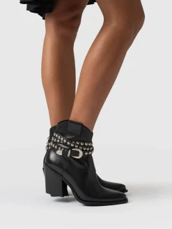Western Studded Boot - Black