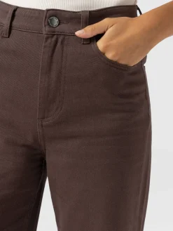 Wide Leg Jean - Brown