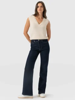Wide Leg Jean - Indigo Blue