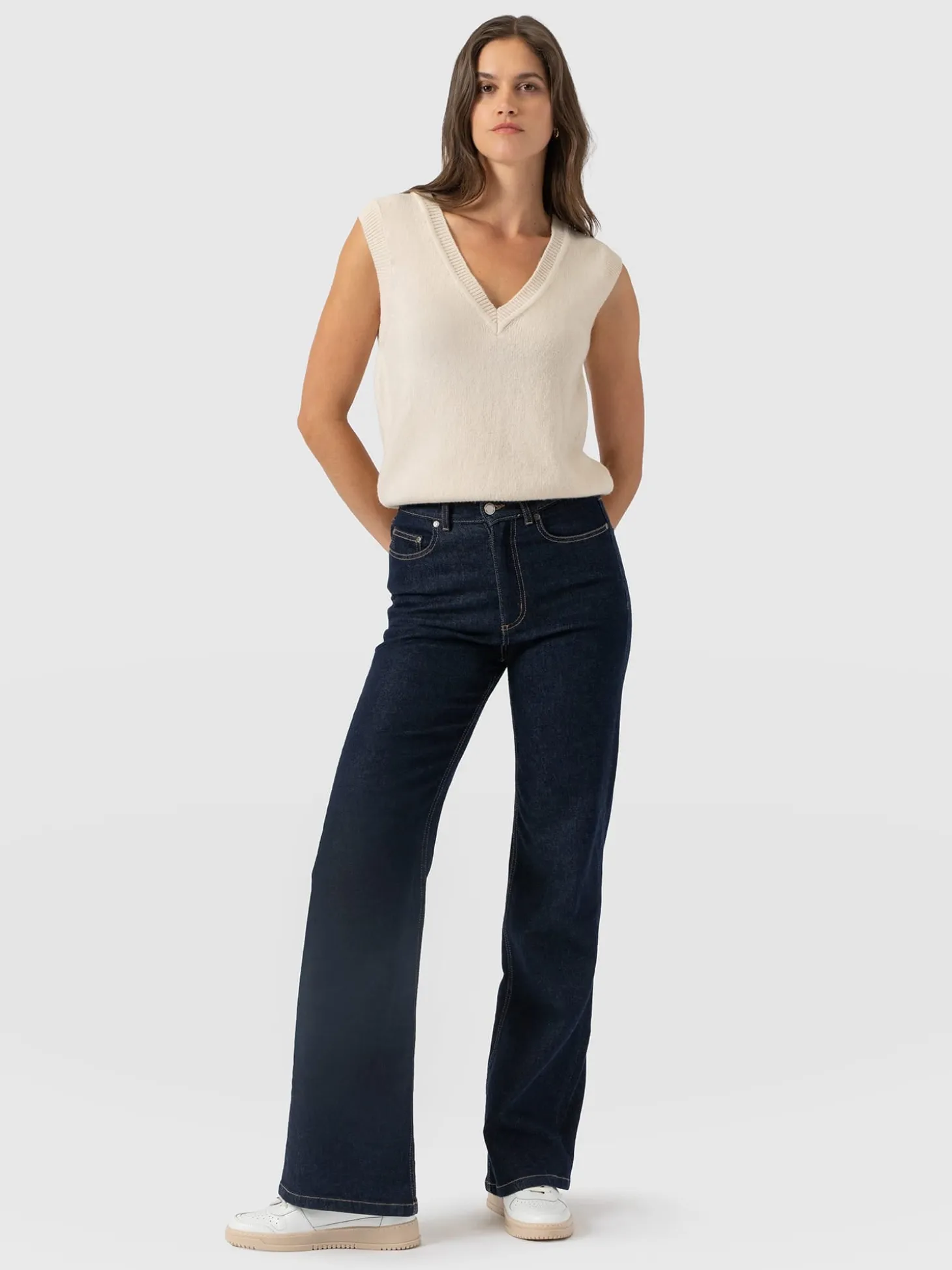 Wide Leg Jean - Indigo Blue