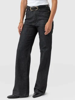 Wide Leg Jeans - Black Wash