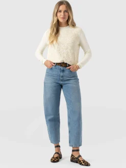 Wren Long Sleeve Knit - Cream