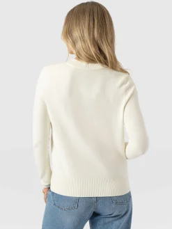 Wren Long Sleeve Knit - Cream