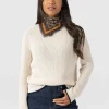 Wren Paisley Scarf - Brown